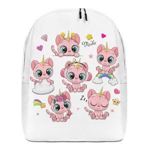 Unicorn Kitten Minimalist Backpack